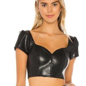 Superdown Leather Top